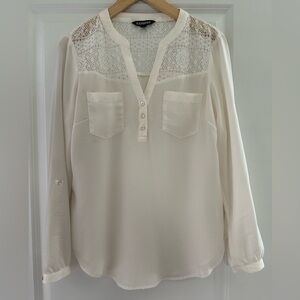 Express White Blouse (Medium)
